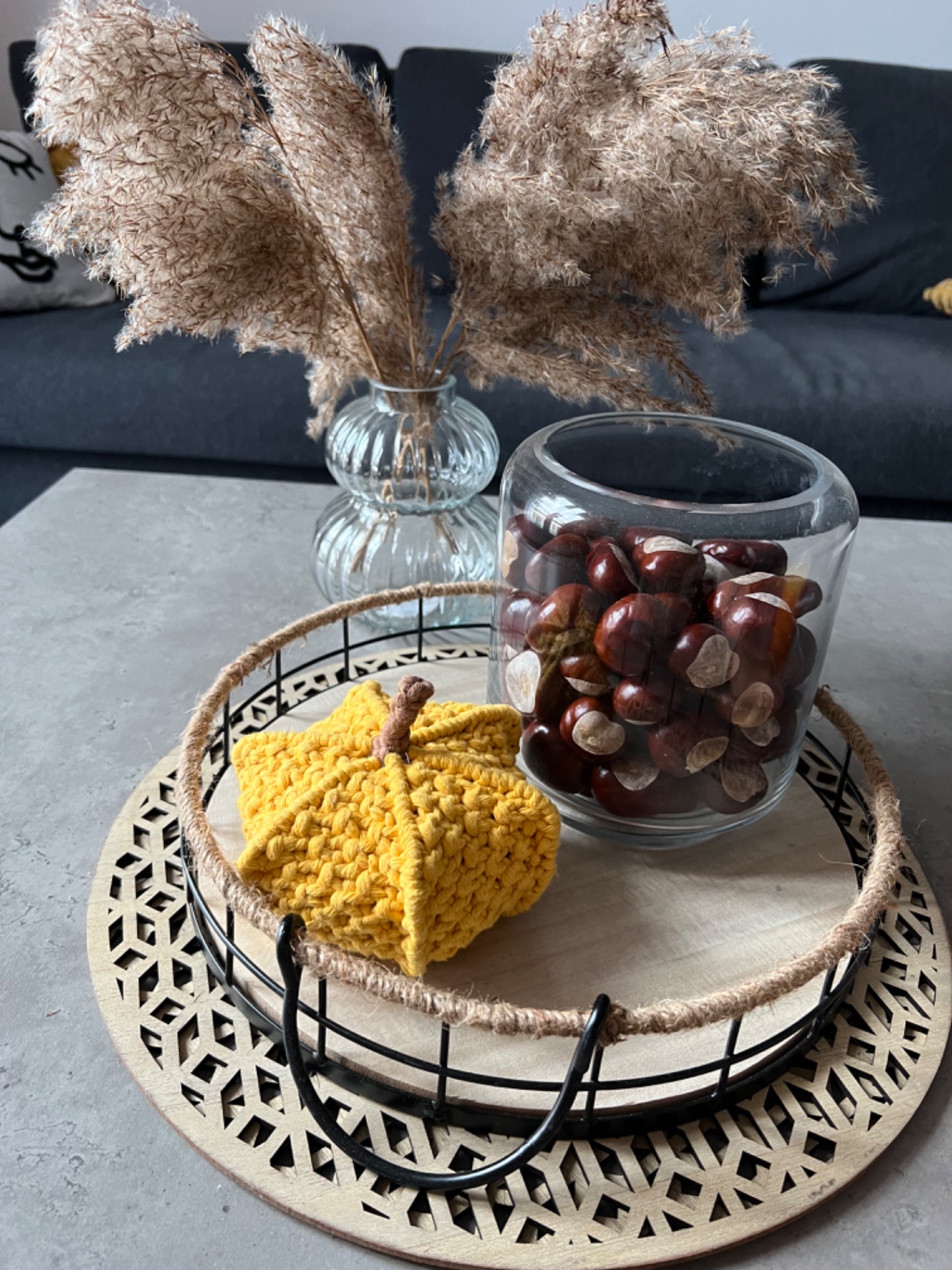 Velká macrame dýně